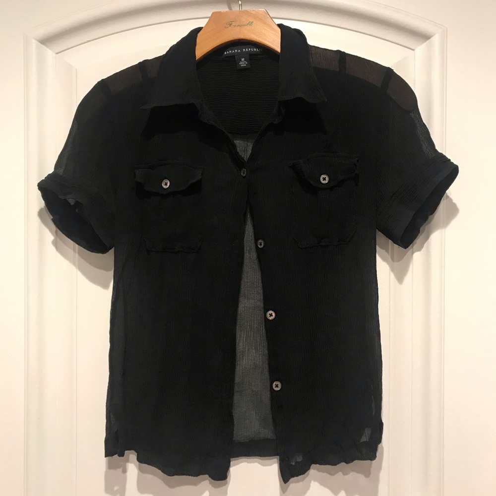 Banana Republic black shirt